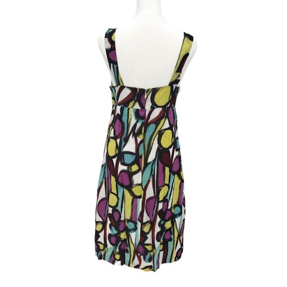 Anthropologie Tabitha Dress Sz 0 Abstract Floral Lined Boho Pockets Purple NEW - Picture 7 of 12